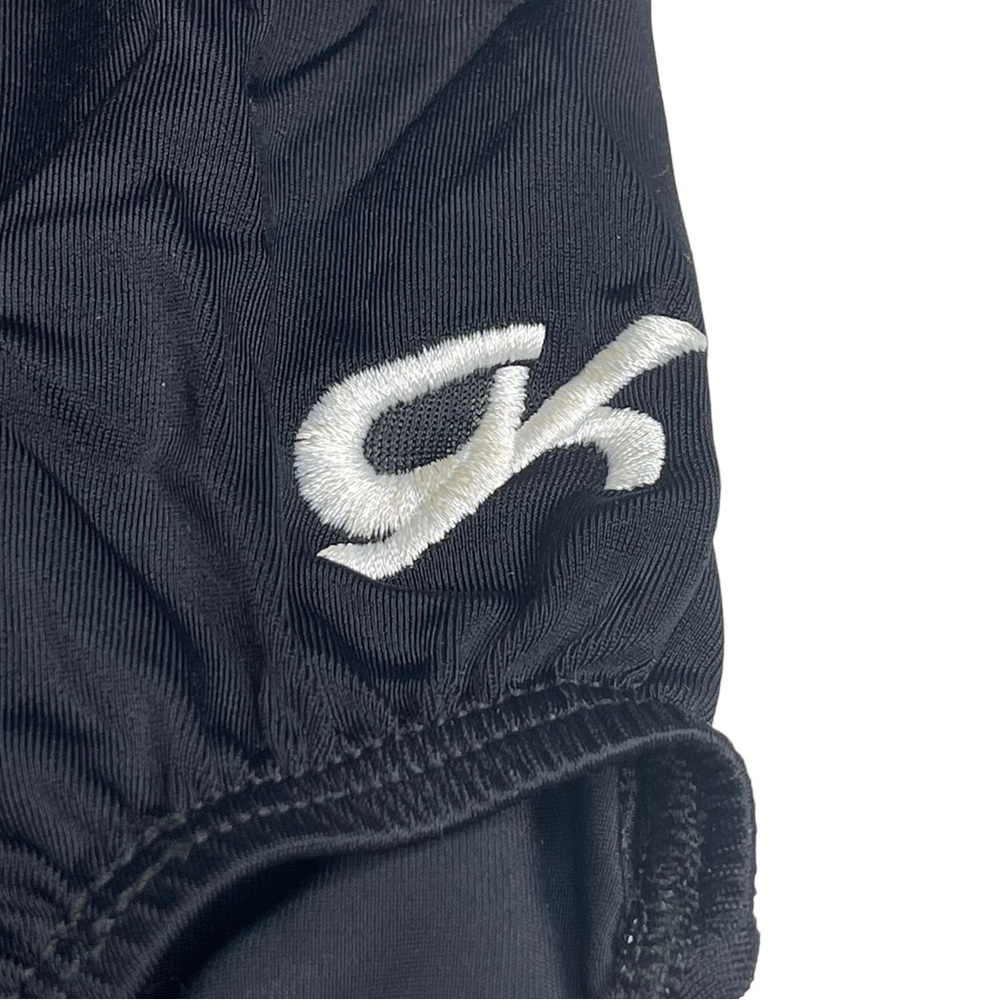 GK Elite Gymnastics 𖤐 Print Training Leotard 𖤐 Black Pink Silver Spanglez 𖤐 S - Picture 4 of 16